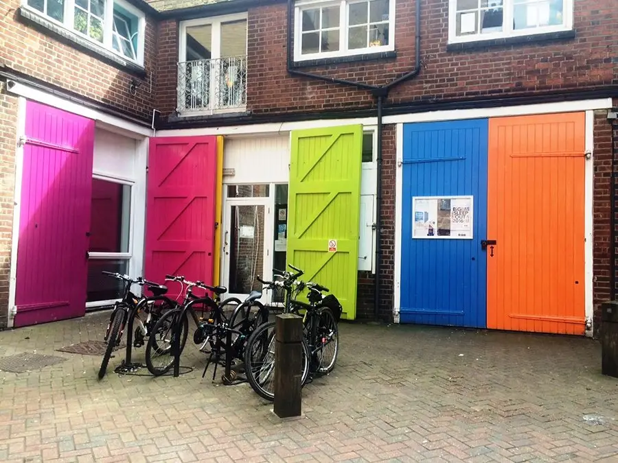 pandemic - bikes stationed in front of doors