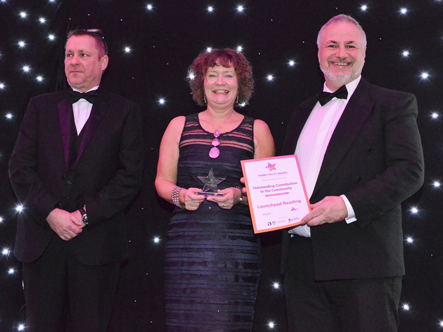 launchpad representatives receiving award for contribution