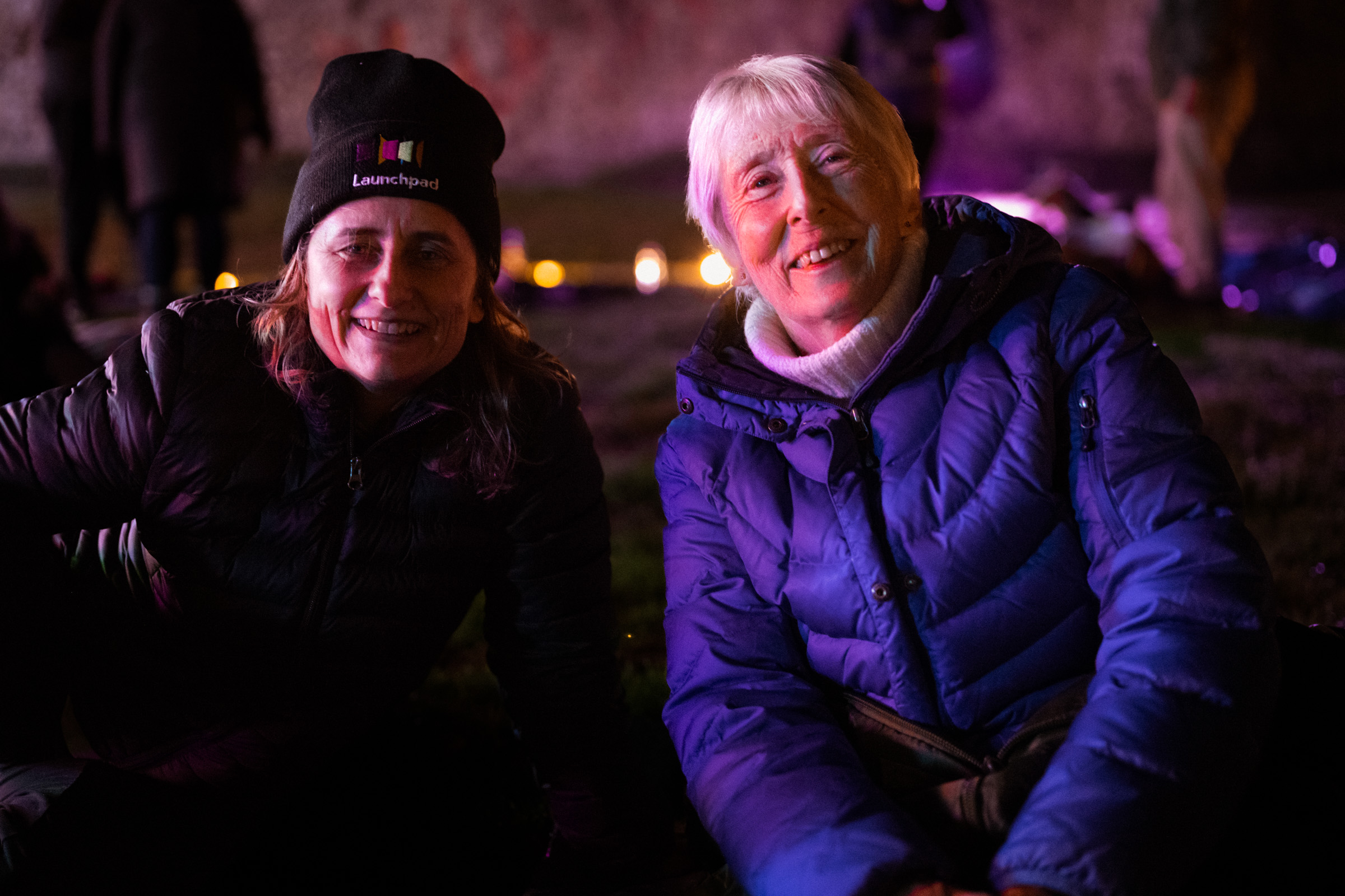 Two women on big sleep out