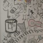 Artwork from the 2024 Launchpad 135 art exhibition - musical instruments