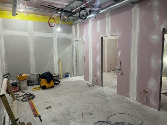 New meeting rooms under construction
