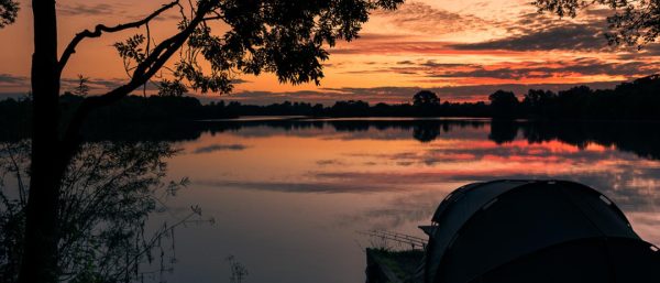 Suneset over Dinton Pastures - where the solstice sunset swim is taking place