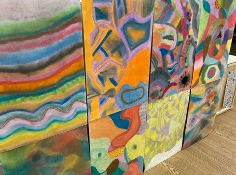 Colourful artwork from 2024 exhibition