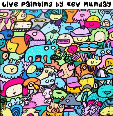 colourful mural painting